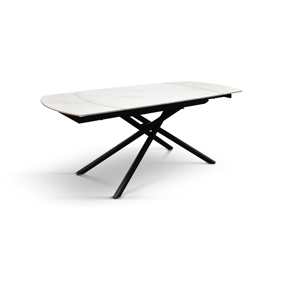 Masa ceramica extensibila Rotativa White  120 x 88 x h 76 cm - 16
