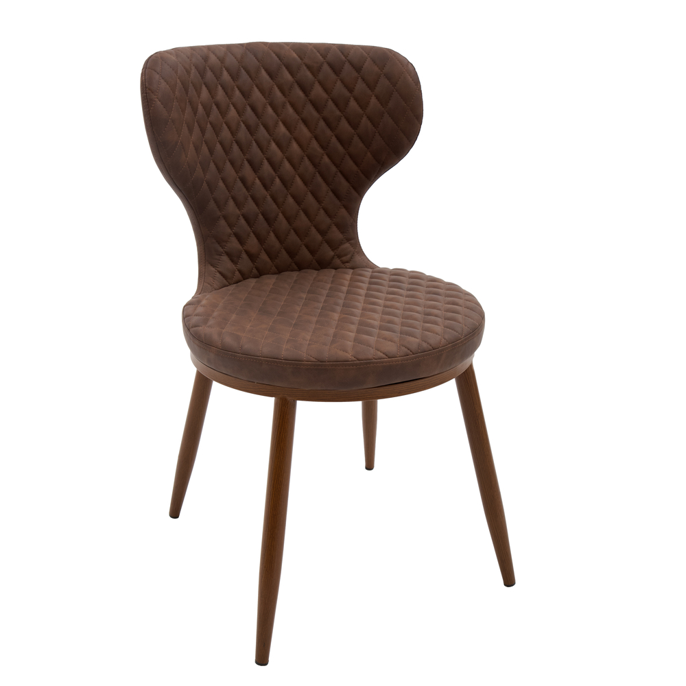 Scaun Marvi, piele ecologica si structura metalica - 5