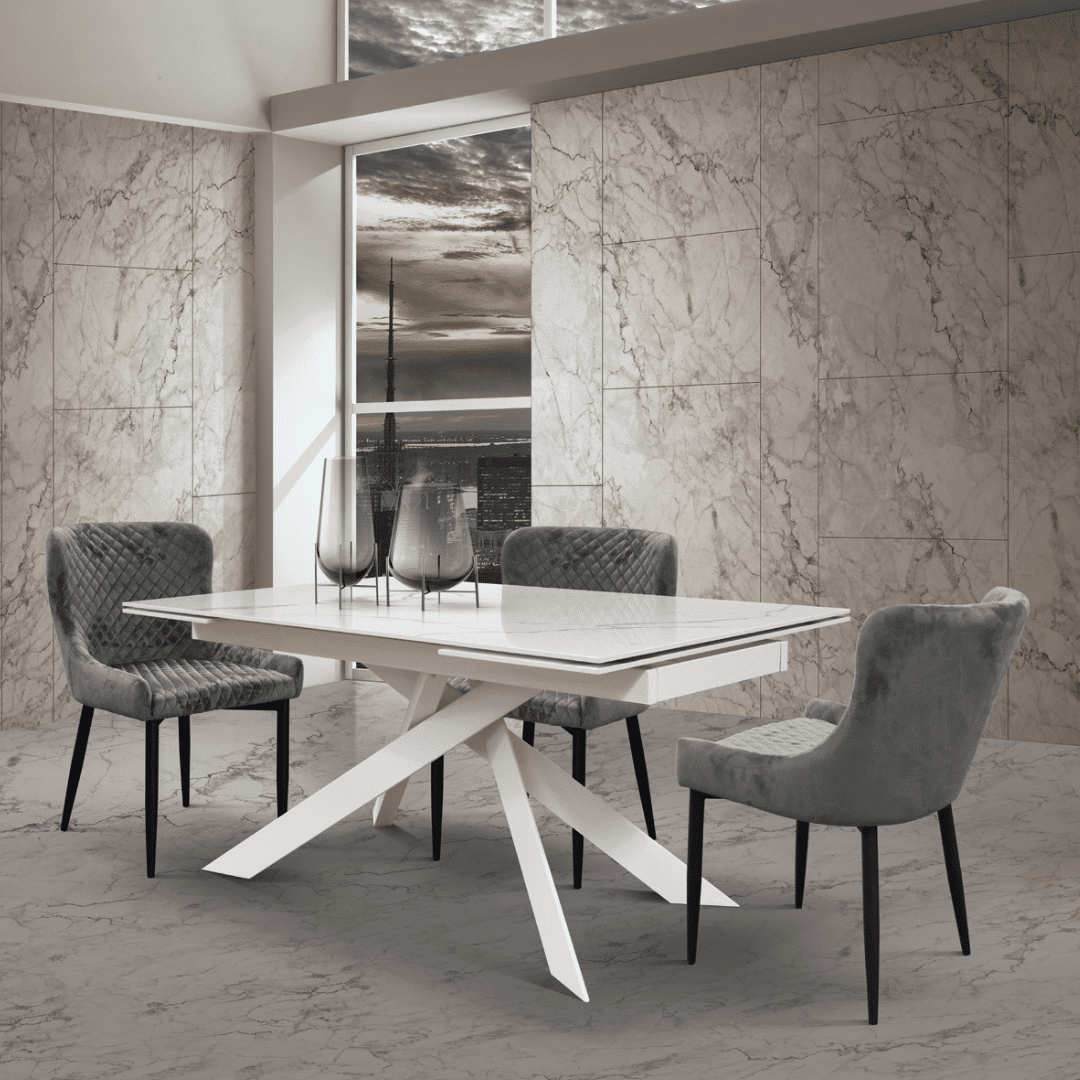 MASA PANDORA LUX- STICLA CERAMICA CU  PICIOR METALIC - 4