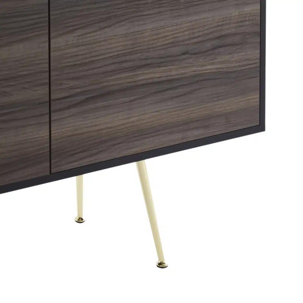 Comoda TV Limo, picioare aurii, deschidere push-pull - 10