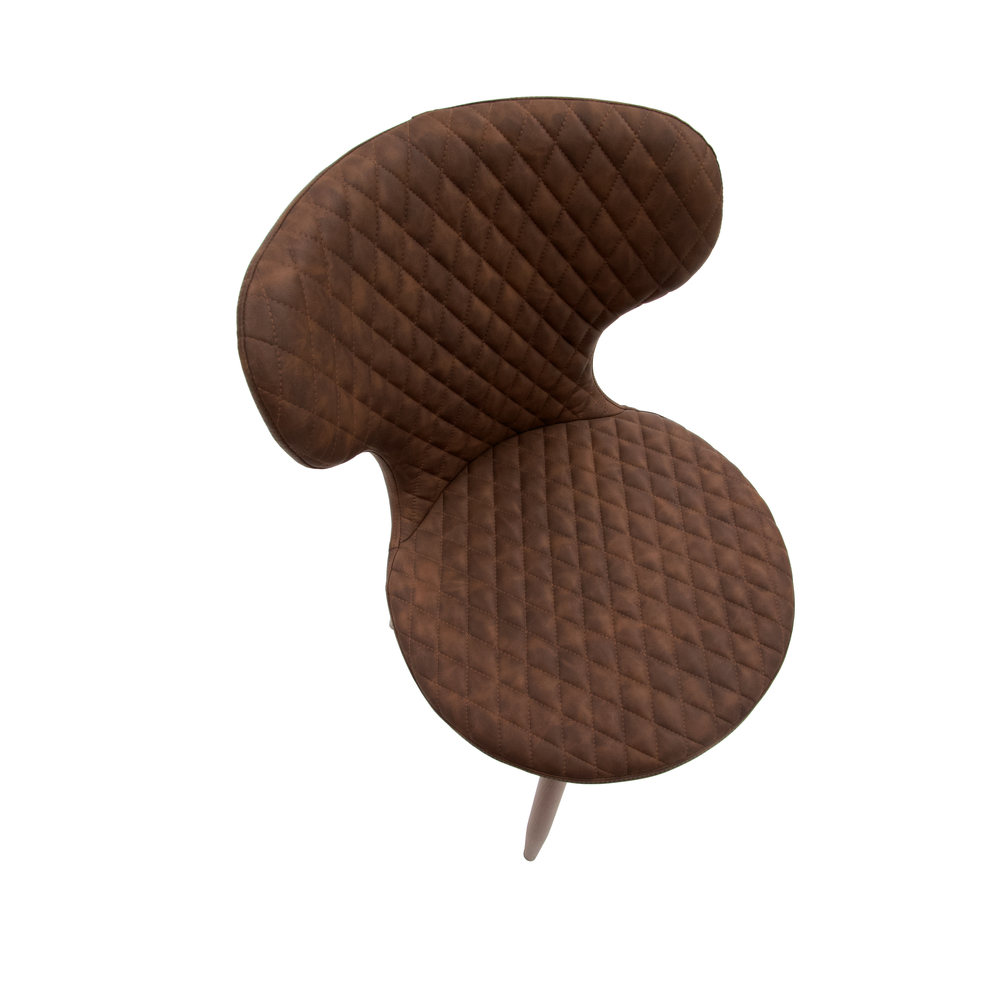 Scaun Marvi, piele ecologica si structura metalica - 2