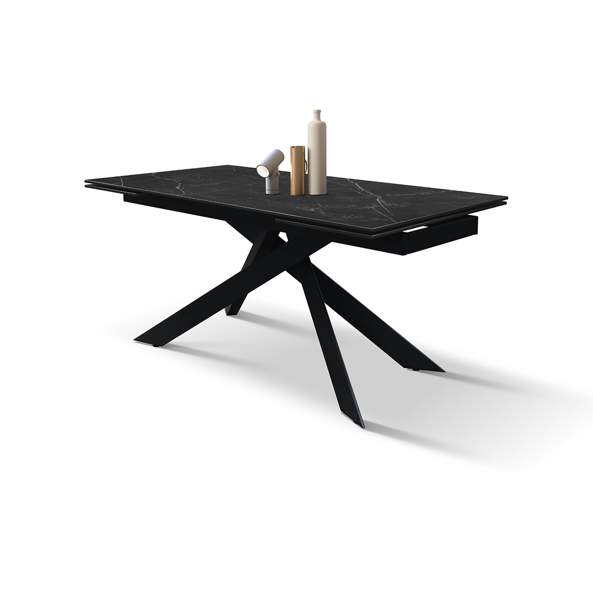 Masa ceramica extensibila Calacatta 160 cm/ 90 cm/ h76 cm - 17
