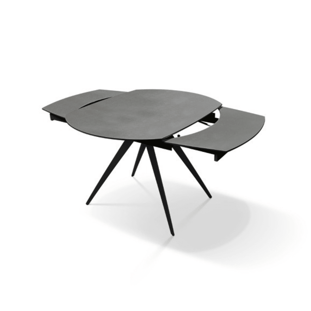 Masă Daisy Rotativă extensibilă, Sticlă ceramică-picior metalic - 15