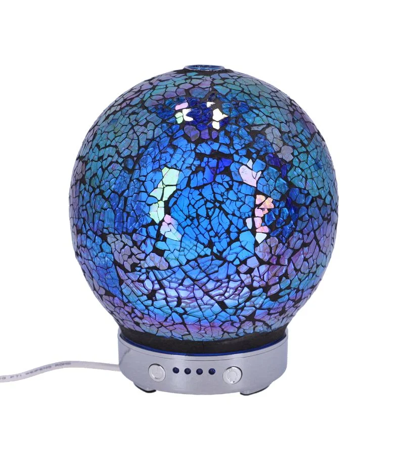 Lampa de masa cu Difuzor aromaterapie Mozaic Blu h 16 cm - 3