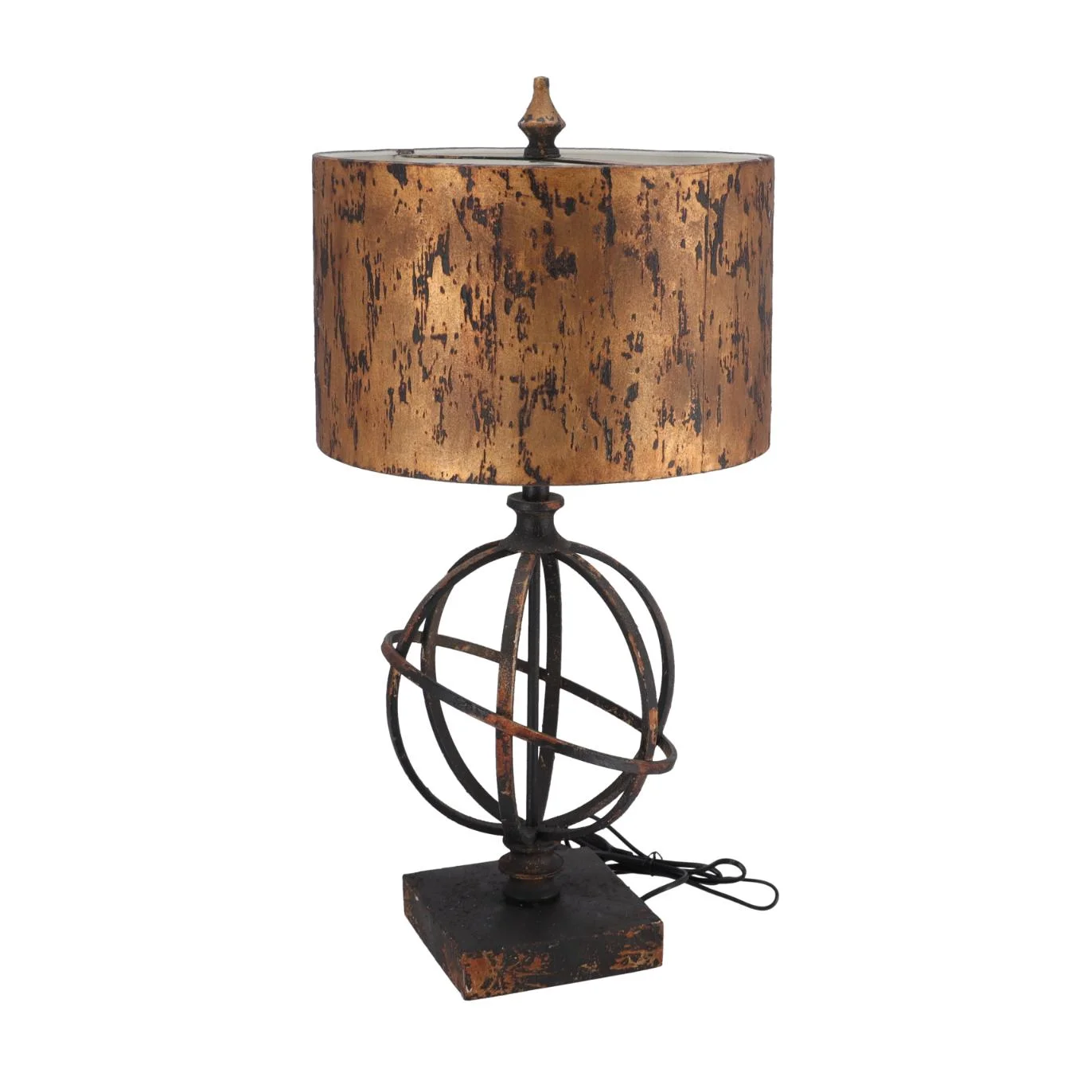 Lampa de masa Sfera stil industrial metal si rasina h 67 cm - 5