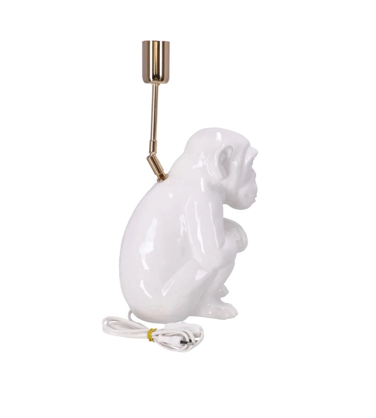 Lampa ceramica Maimuta Alba h 35 cm - 3