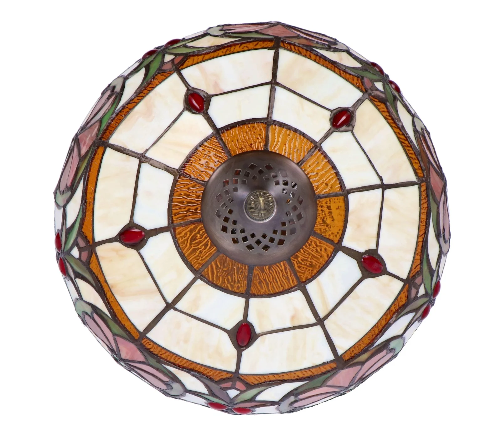Lampa de masa Tiffany Lotus h 45 cm, abajur 30 cm - 3