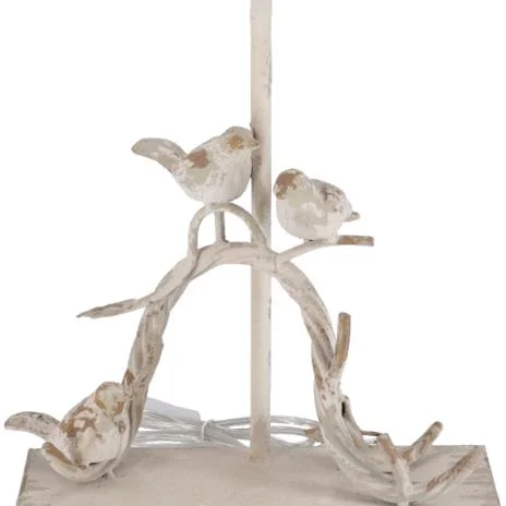Lampa Shabby Chic Birds metal si rasina h 63 cm - 3