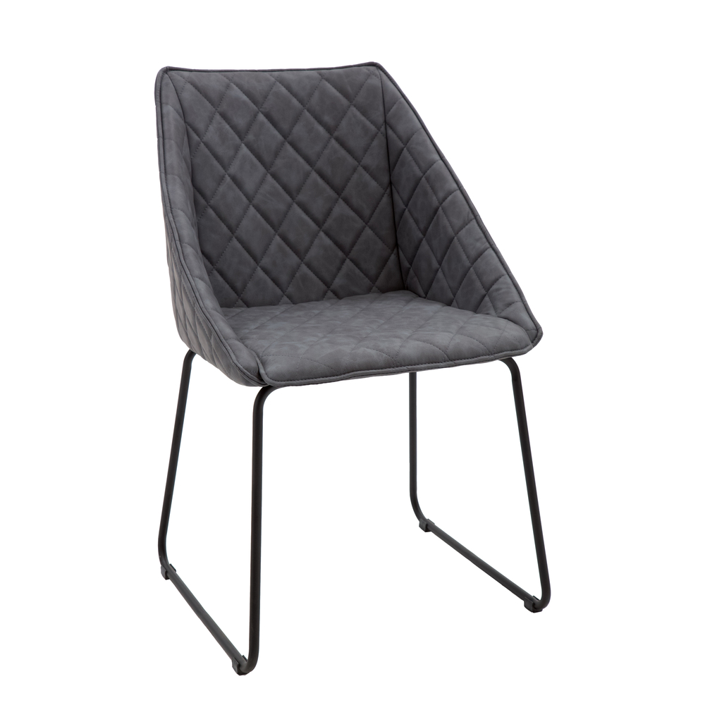 Scaun tip fotoliu Office, structura metalica, piele ecologica - 6