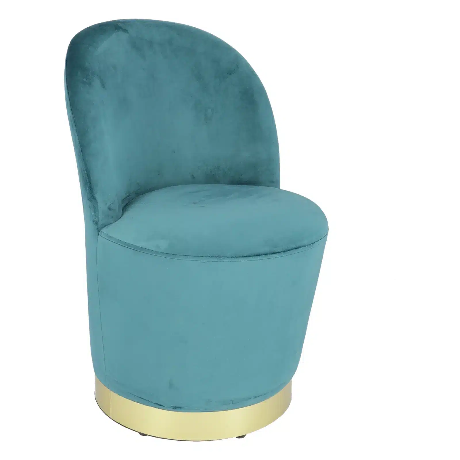 Fotoliu Glamour din catifea cu baza aurie, design elegant - 18