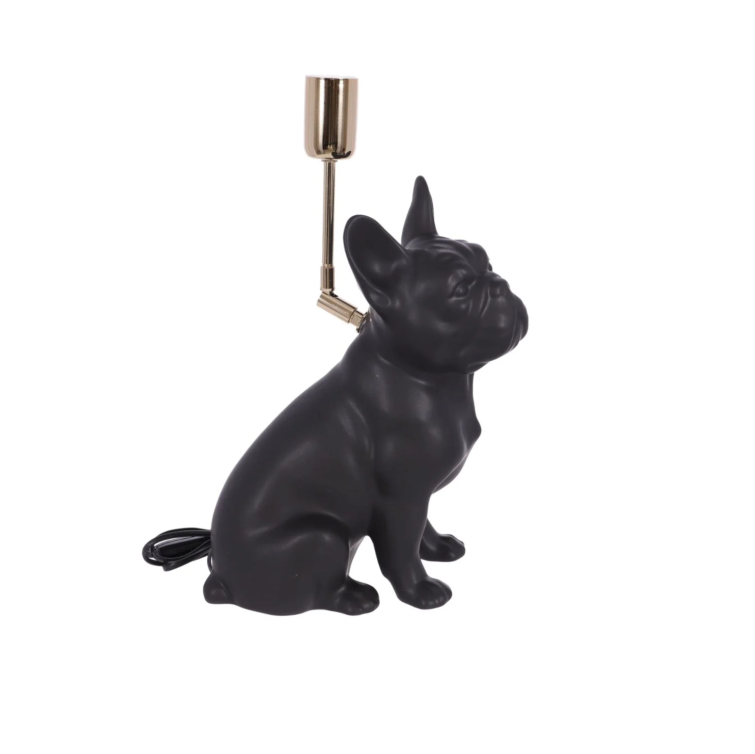 Lampa ceramica Bulldog negru mat h 35 cm - 5