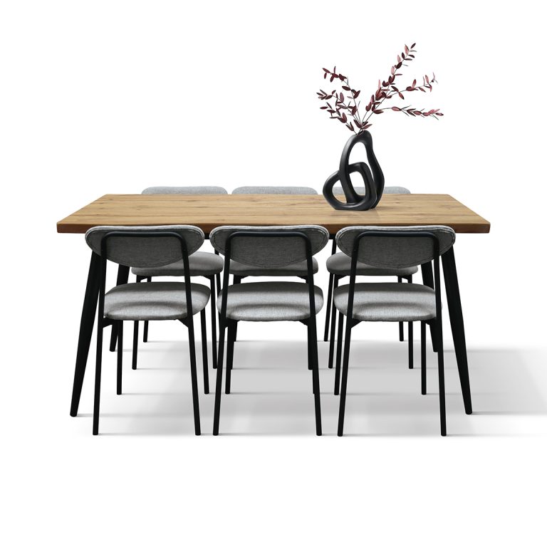Set Geta masă 160 cm fixă + 6 scaune - 9