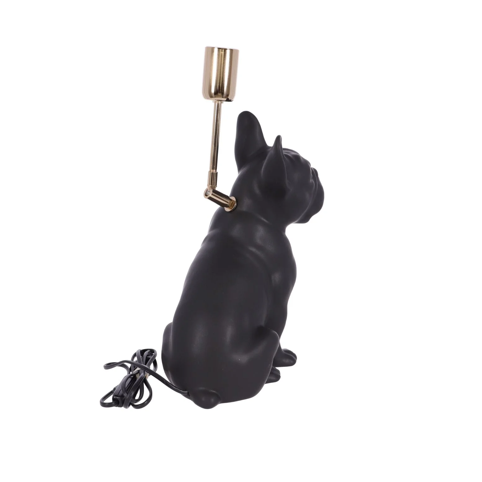 Lampa ceramica Bulldog negru mat h 35 cm - 2