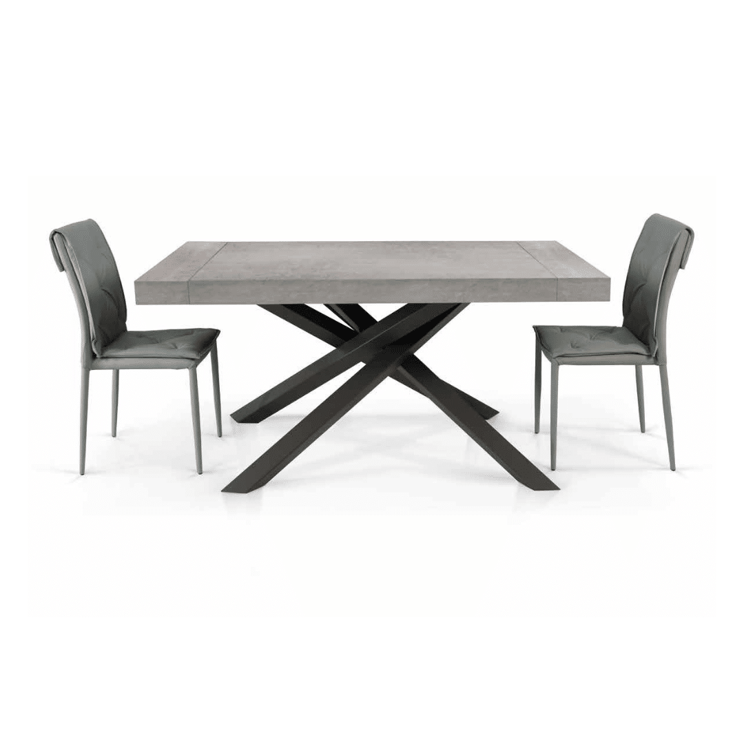 Scaun Solan, structura metalica, piele ecologica - 3