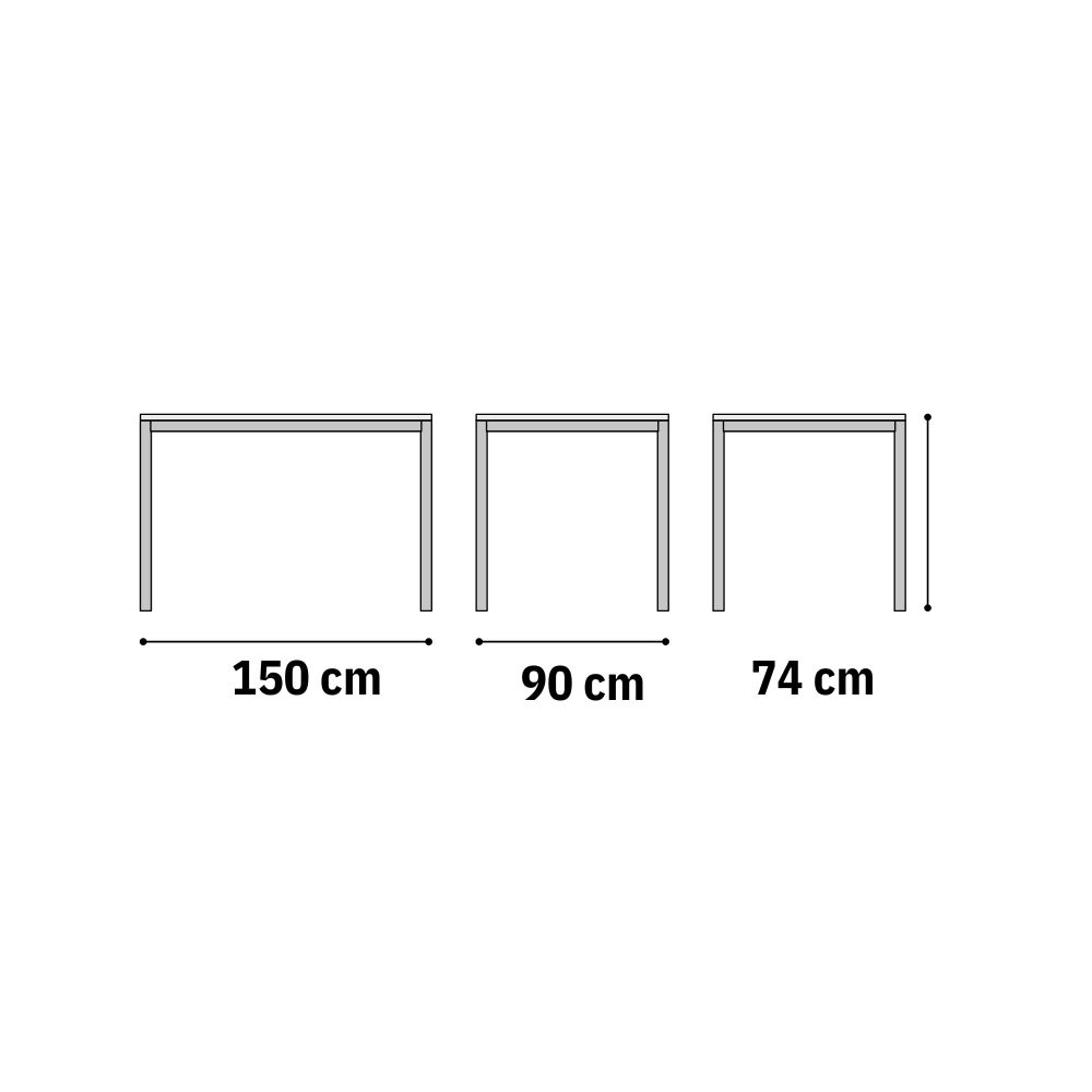 Masa Martin terasa, 150/90 cm, ratan sintetic - 3