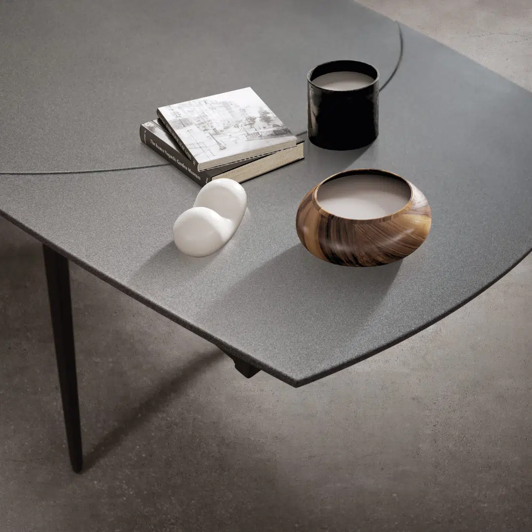 Masă Daisy Rotativă extensibilă, Sticlă ceramică-picior metalic - 21
