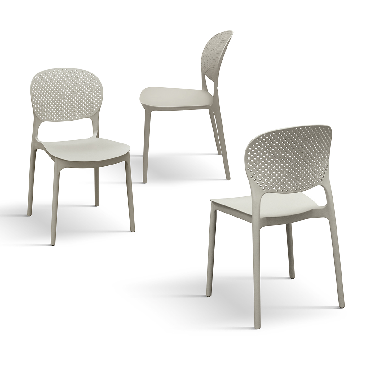 Set 4 scaune PERLA -POLIPROPILENA-HORECA - 4