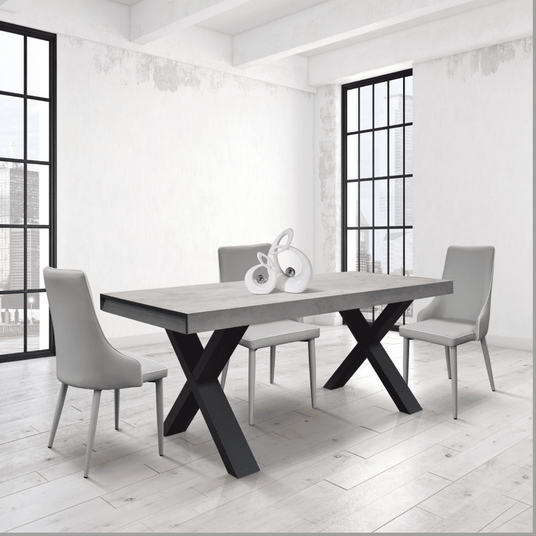 Scaun Molino, piele ecologica, structura metalica - 6
