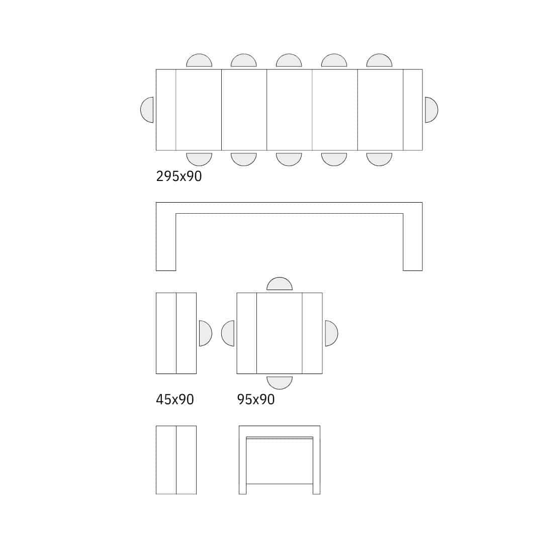 Consola extensibila tip masa Roni - 11