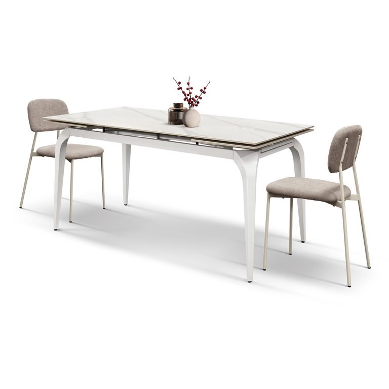 Masă ceramică extensibilă Evelin 140/80 cm + 2 extensii de 40 cm - 6