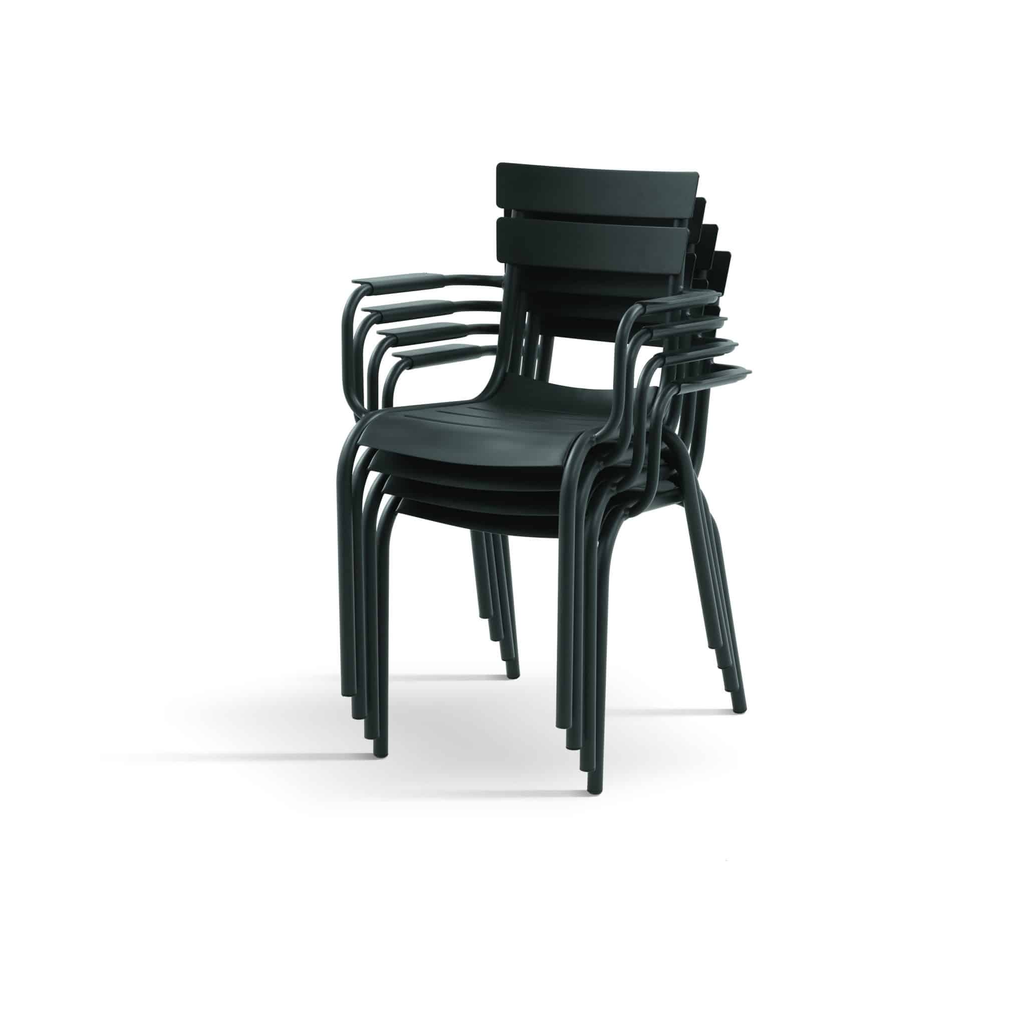 Set 4 scaune TIP FOTOLIU aluminiu -HORECA- h 81 cm - 2