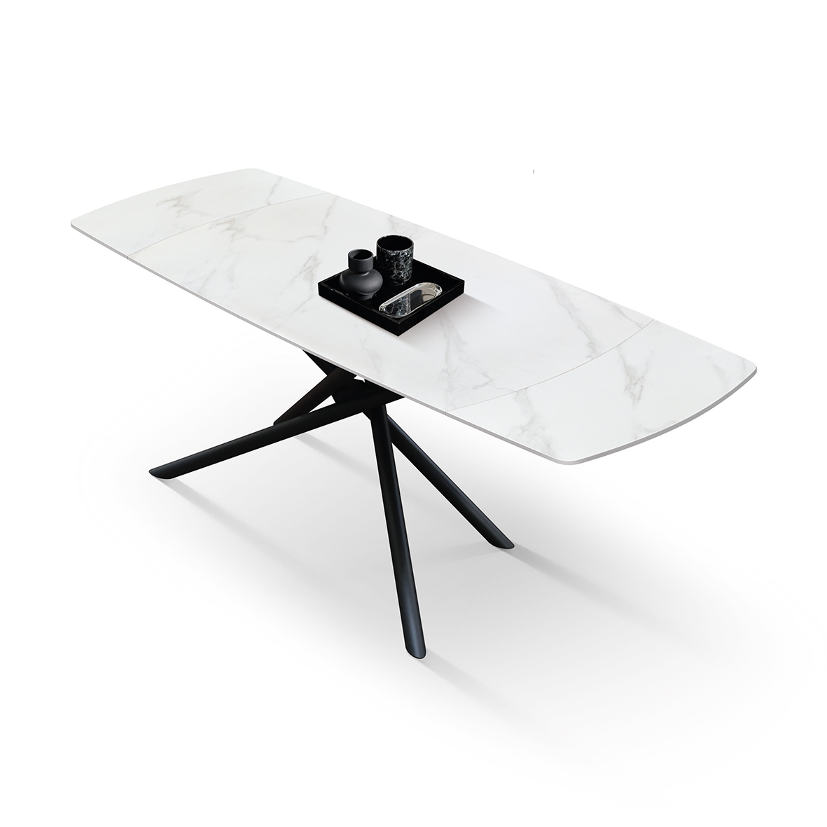 Masa ceramica extensibila Sahara Statuario 140 cm /90 cm /75 cm - 5