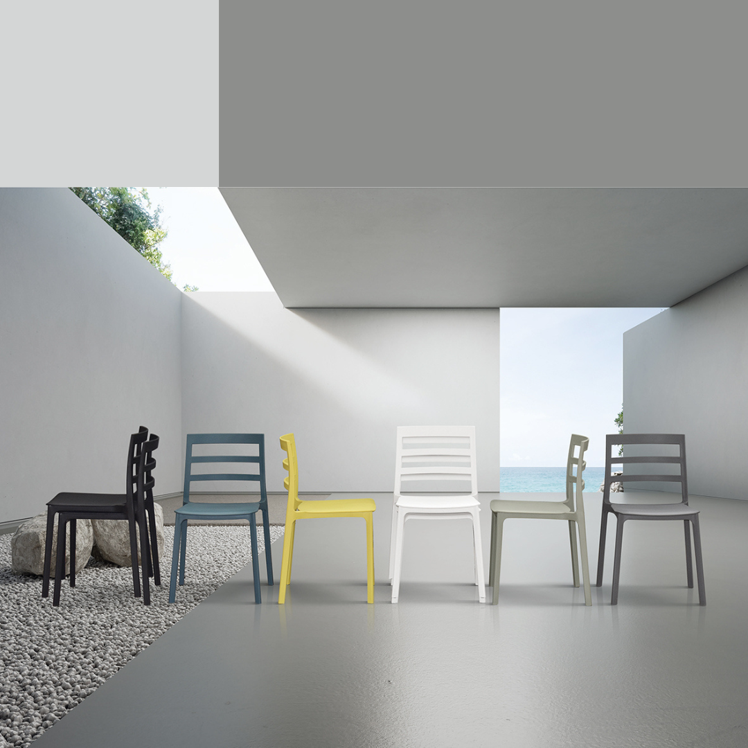 Set 4 scaune RIGATO -POLIPROPILENA- HORECA - 3
