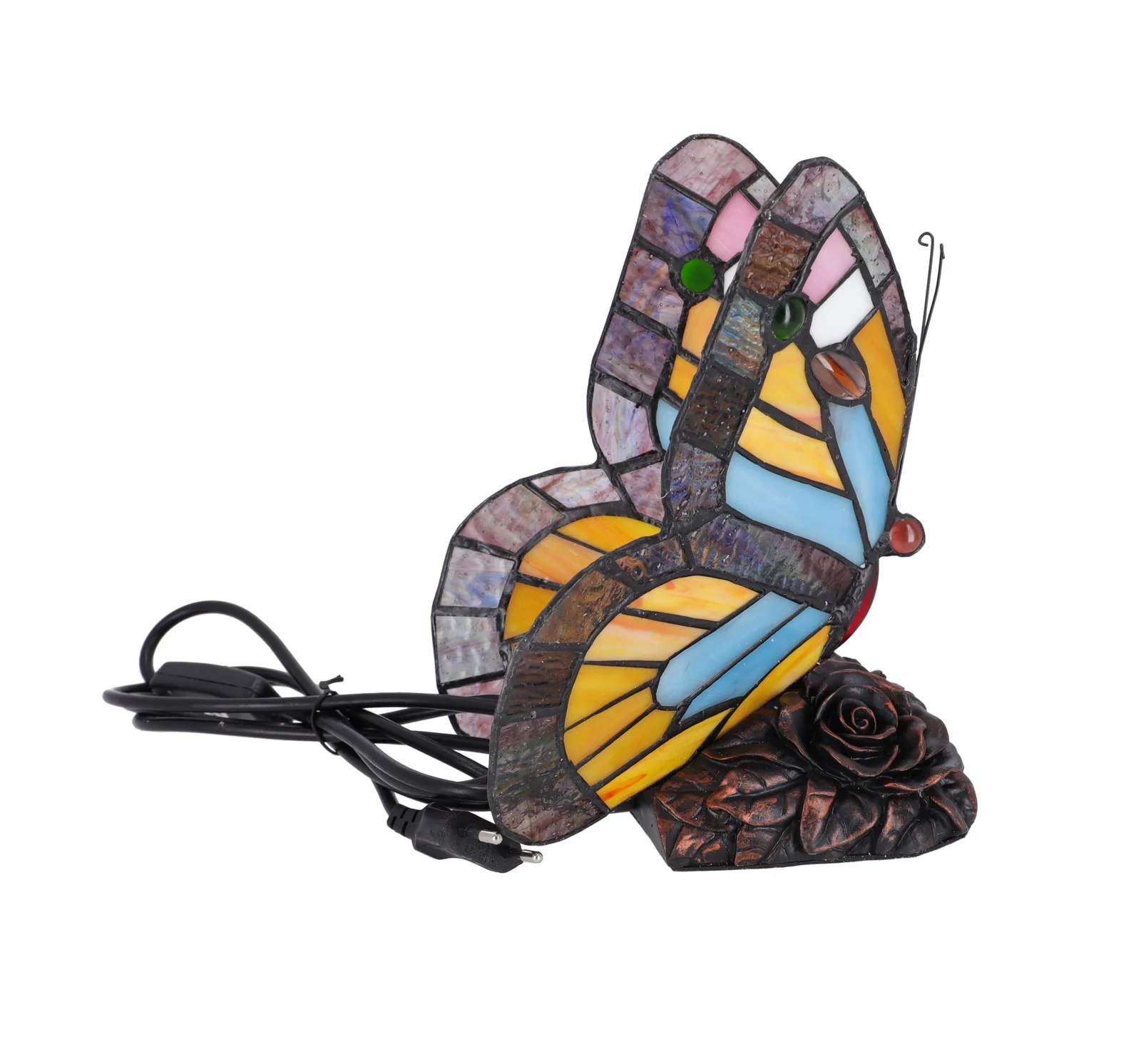 Lampa de masa Tiffany Butterfly h 23 cm - 5