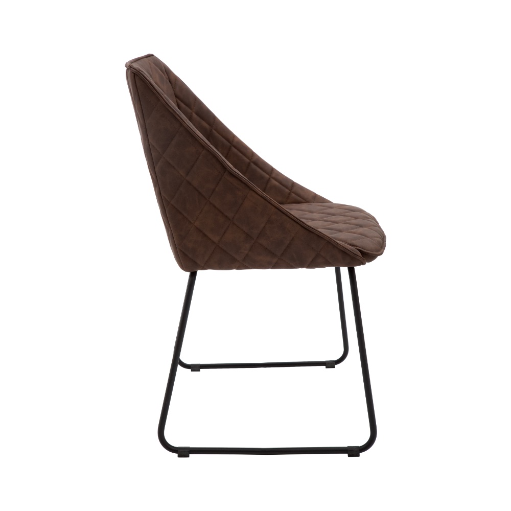 Scaun tip fotoliu Office, structura metalica, piele ecologica - 10