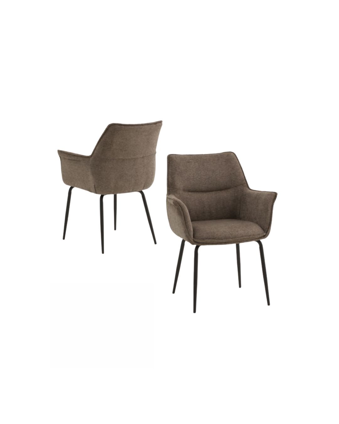 Scaun tip fotoliu NEBO, tesatura, structura metalica - 3