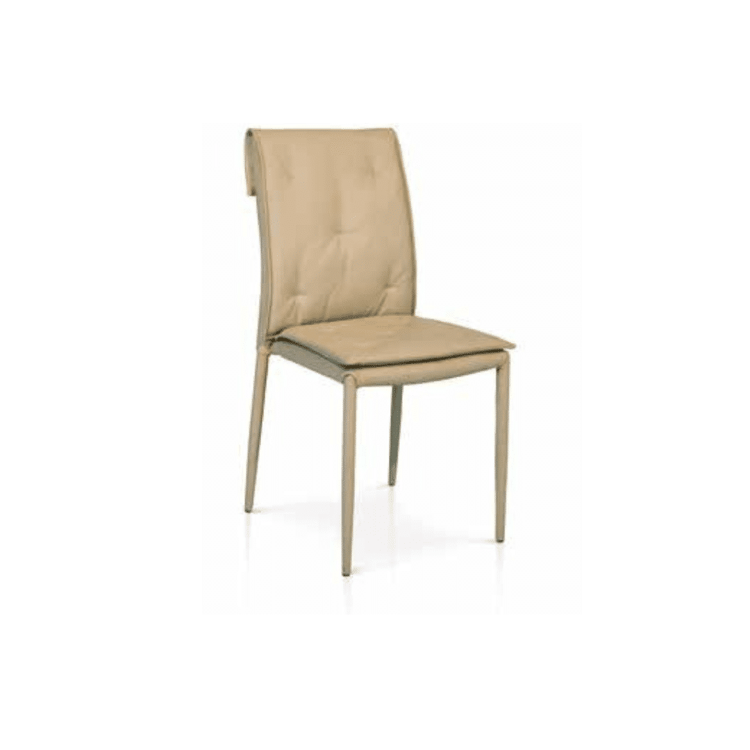 Scaun Solan, structura metalica, piele ecologica - 5
