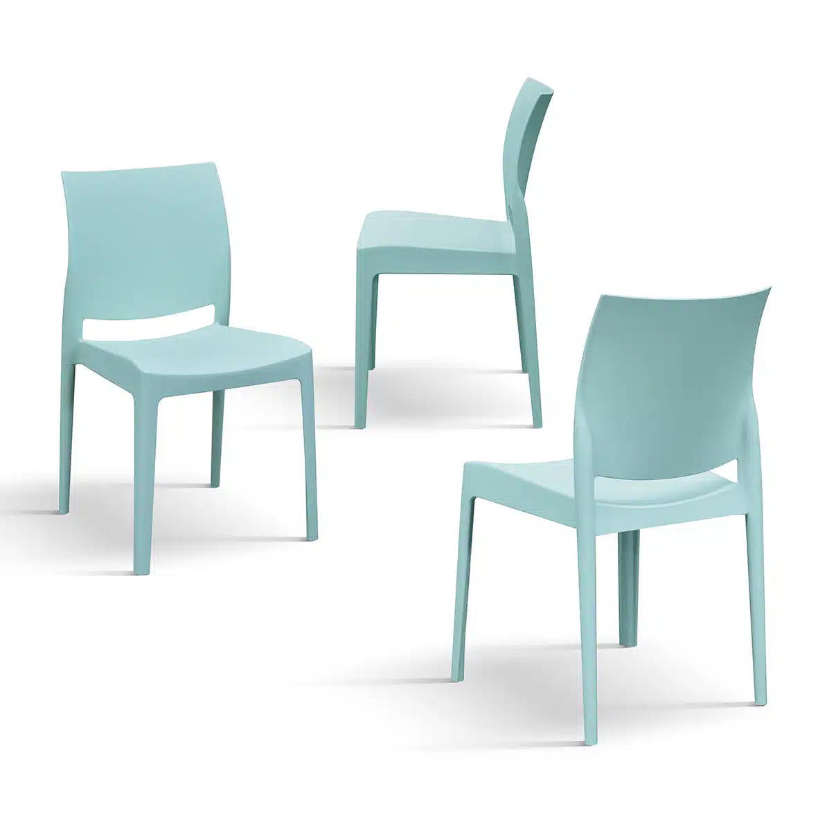 SET 4 SCAUNE PASTELLO - POLIPROPILENA - HORECA - 20