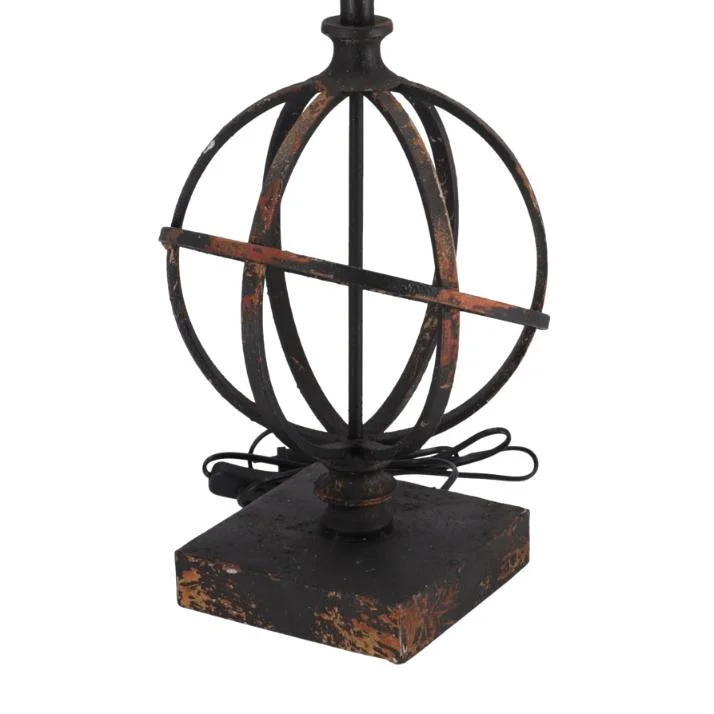 Lampa de masa Sfera stil industrial metal si rasina h 67 cm - 2