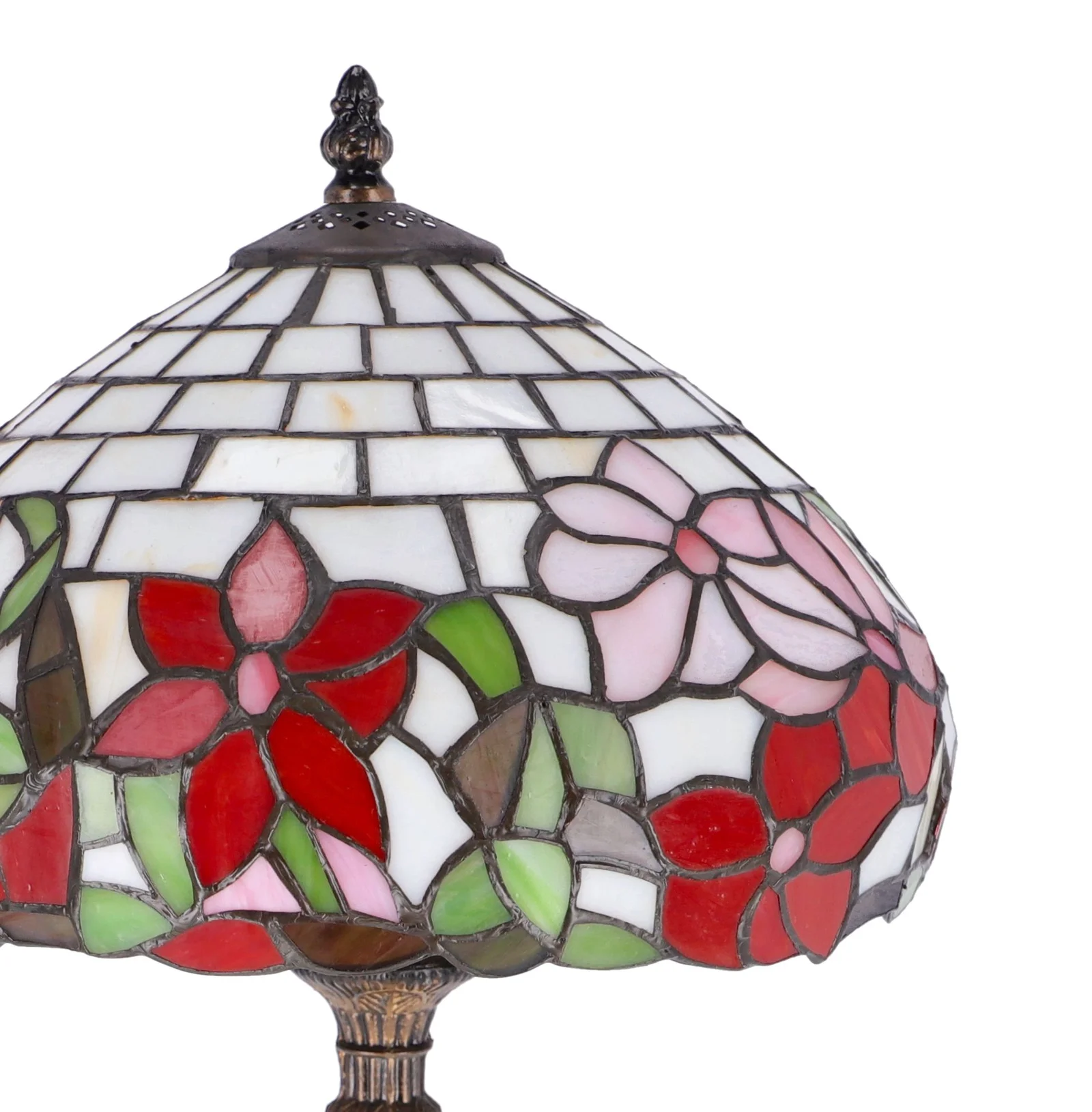 Lampa de masa Tiffany Flower h 45 cm, abajur 30 cm - 4