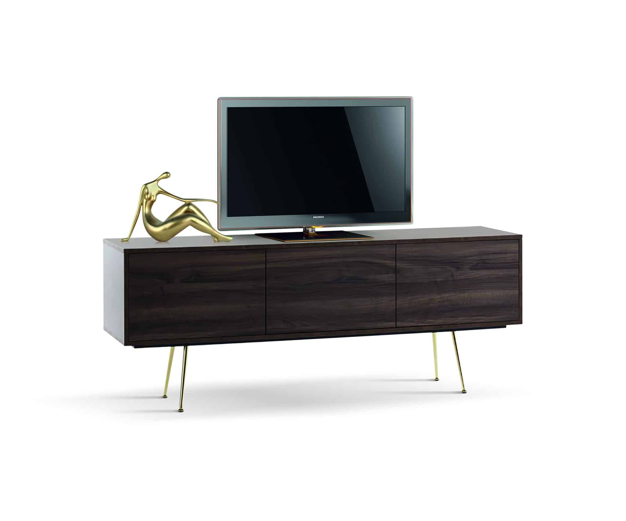 Comoda TV Limo, picioare aurii, deschidere push-pull - 3