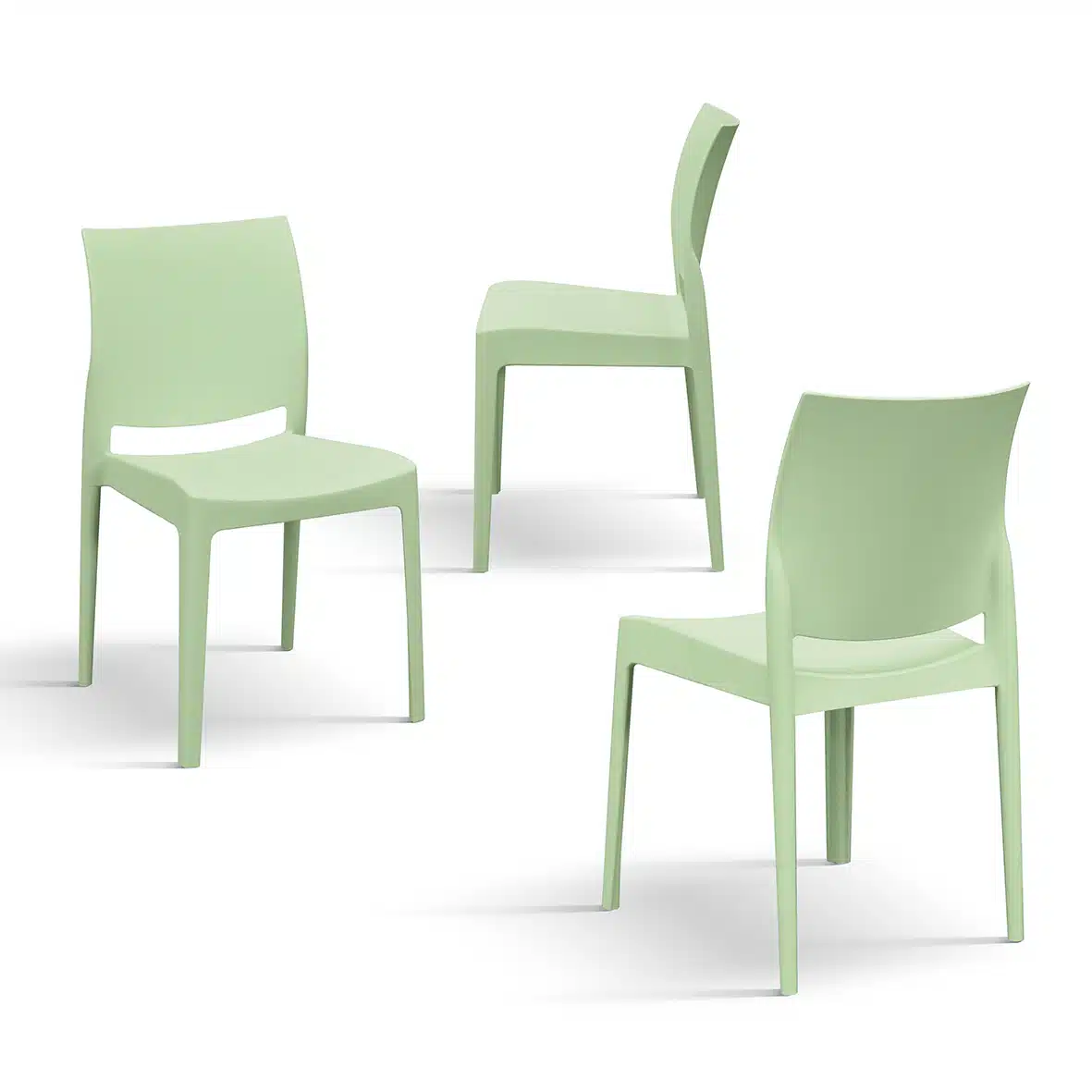 SET 4 SCAUNE PASTELLO - POLIPROPILENA - HORECA - 19