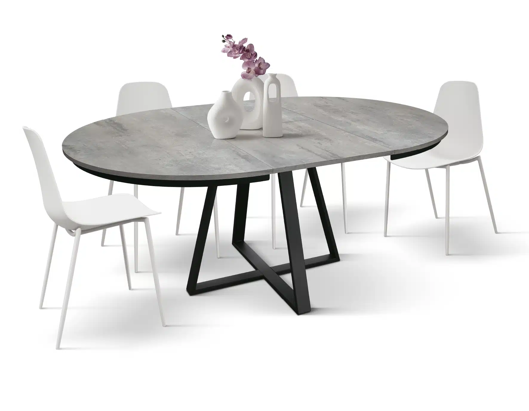 Masa Melania rotunda extensibila 120 cm - 11