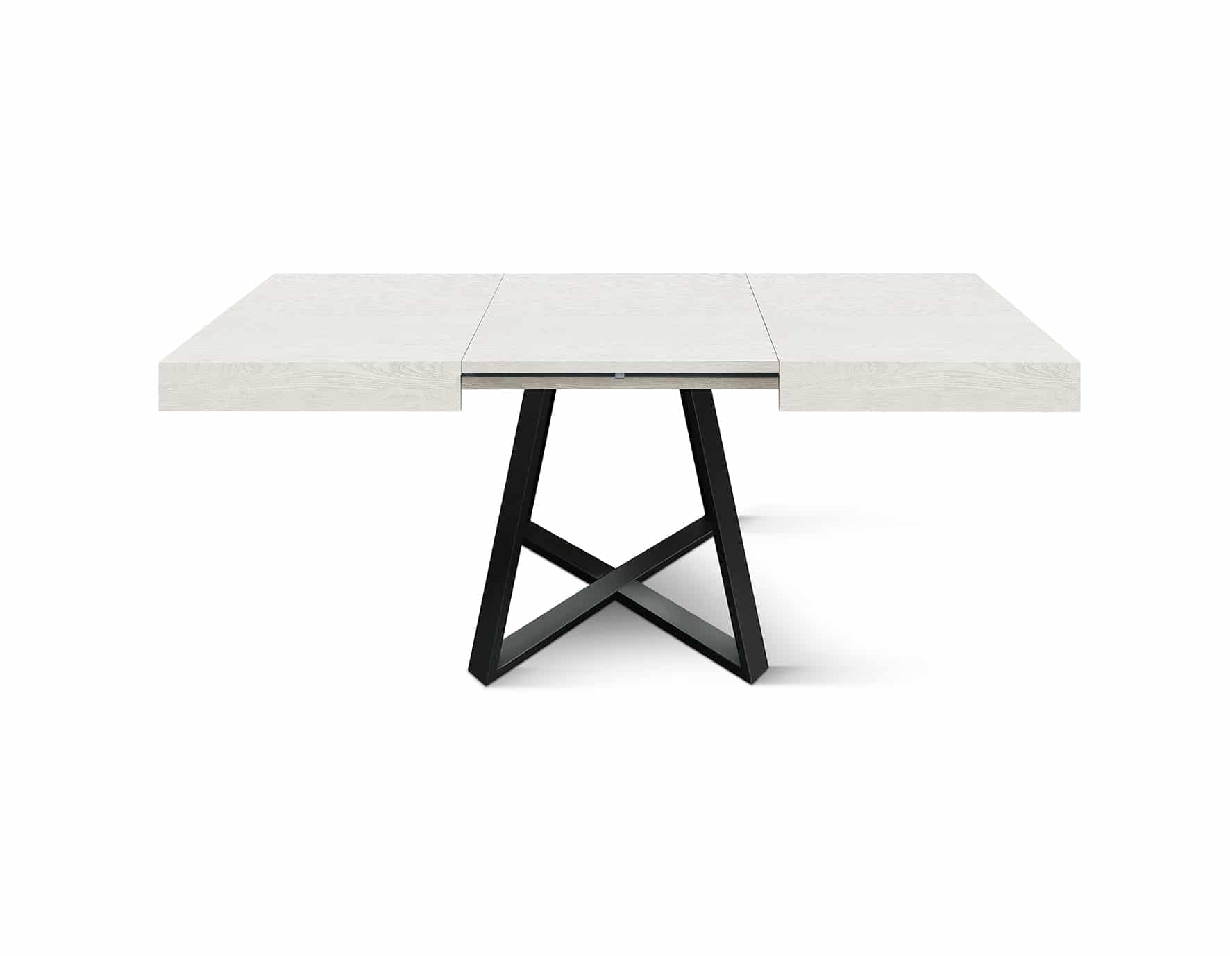 Masa Ariel extensibila, picior metalic negru - 5