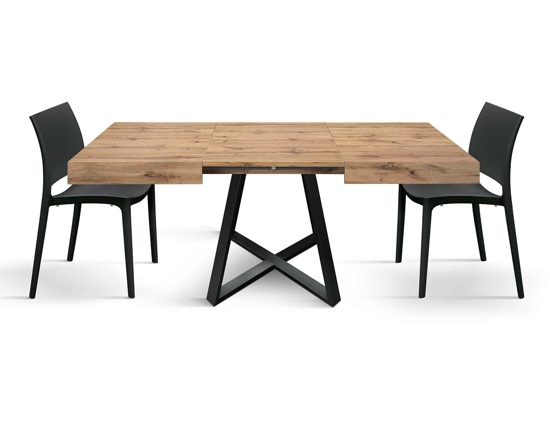 Masa Ariel extensibila, picior metalic negru - 17