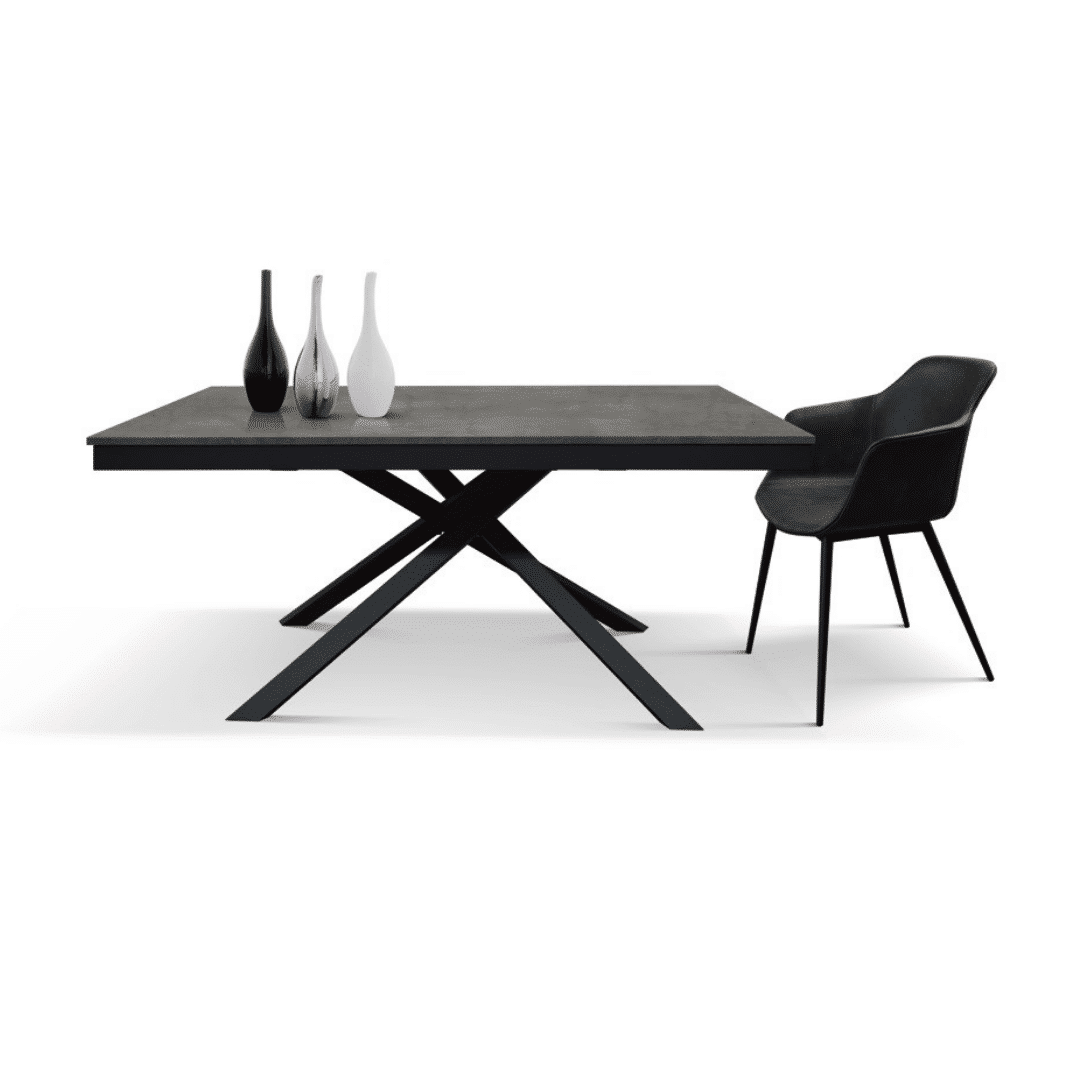Masa Tiglio, blat extensibil pal laminat, picior metalic - 6