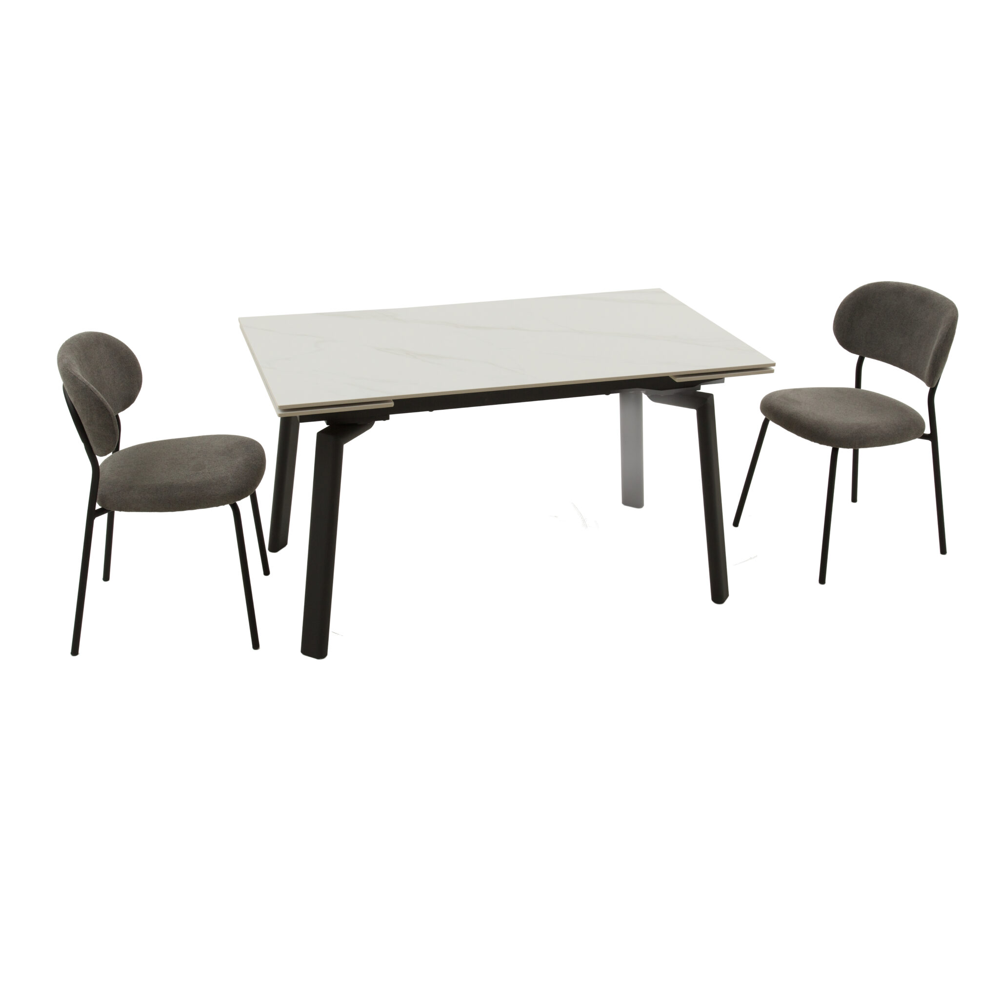 Masă ceramică Sonic White, 140 cm/80 cm și 2 extensii 30 cm - 6