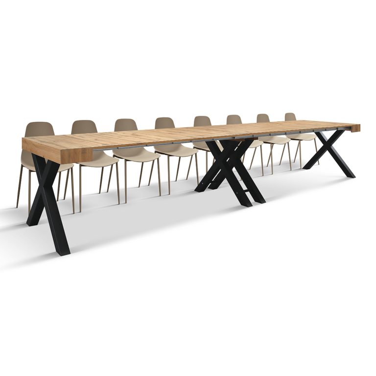 Consolă Linda extensibilă de la 45 cm la 402 cm - 19
