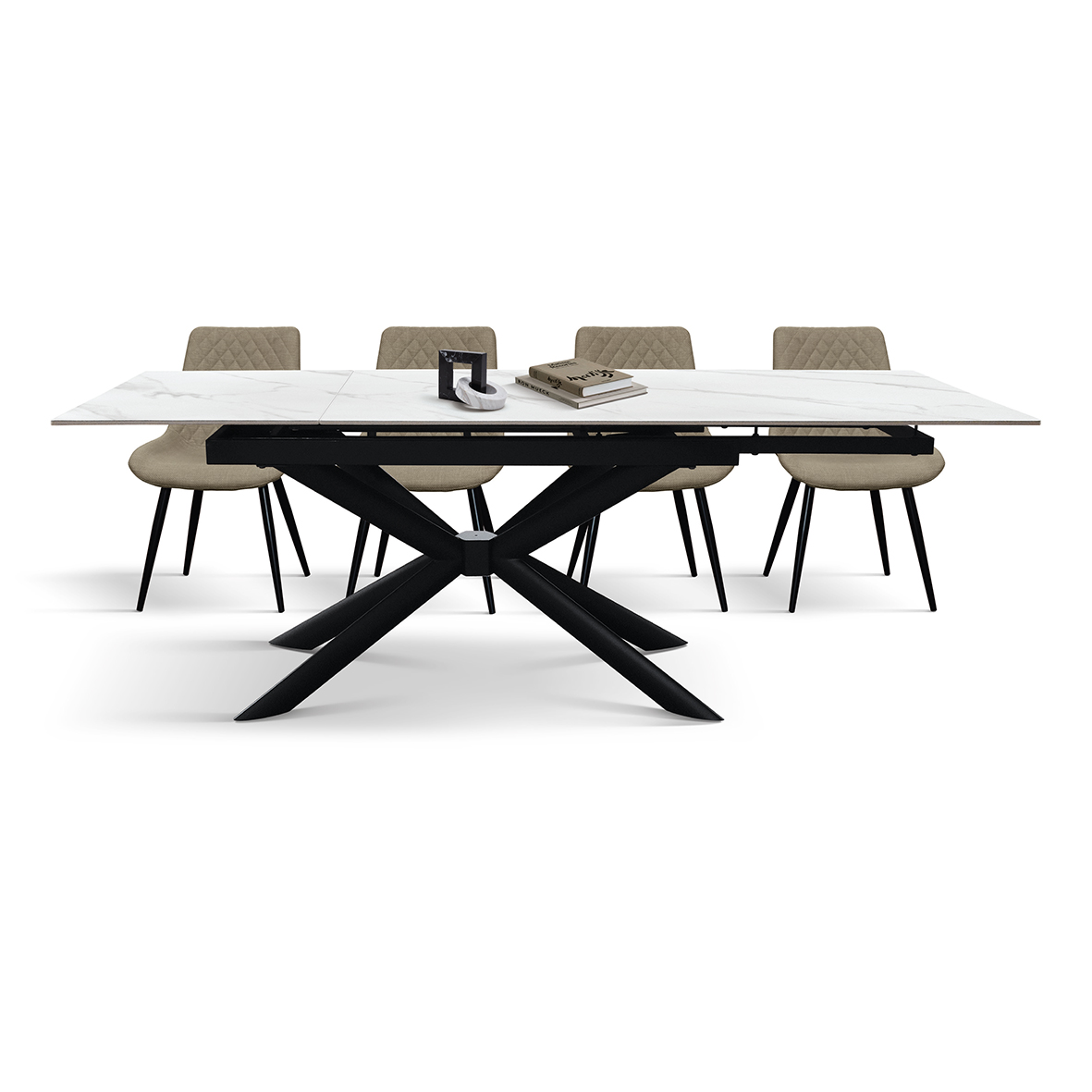 Masă Paris Rotativă extensibilă, ceramică-picior metalic 160 cm/90 cm/ 76 cm - 15