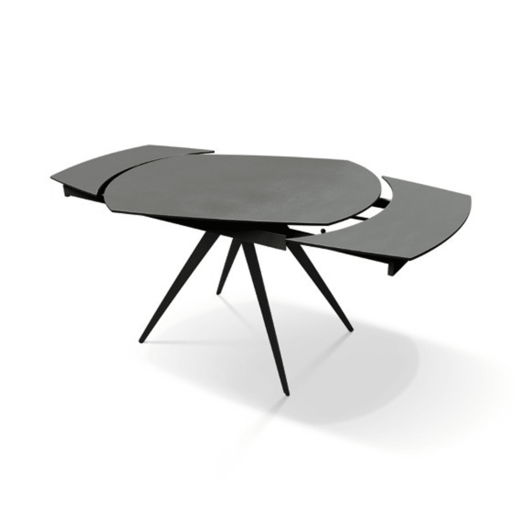 Masă Daisy Rotativă extensibilă, Sticlă ceramică-picior metalic - 17