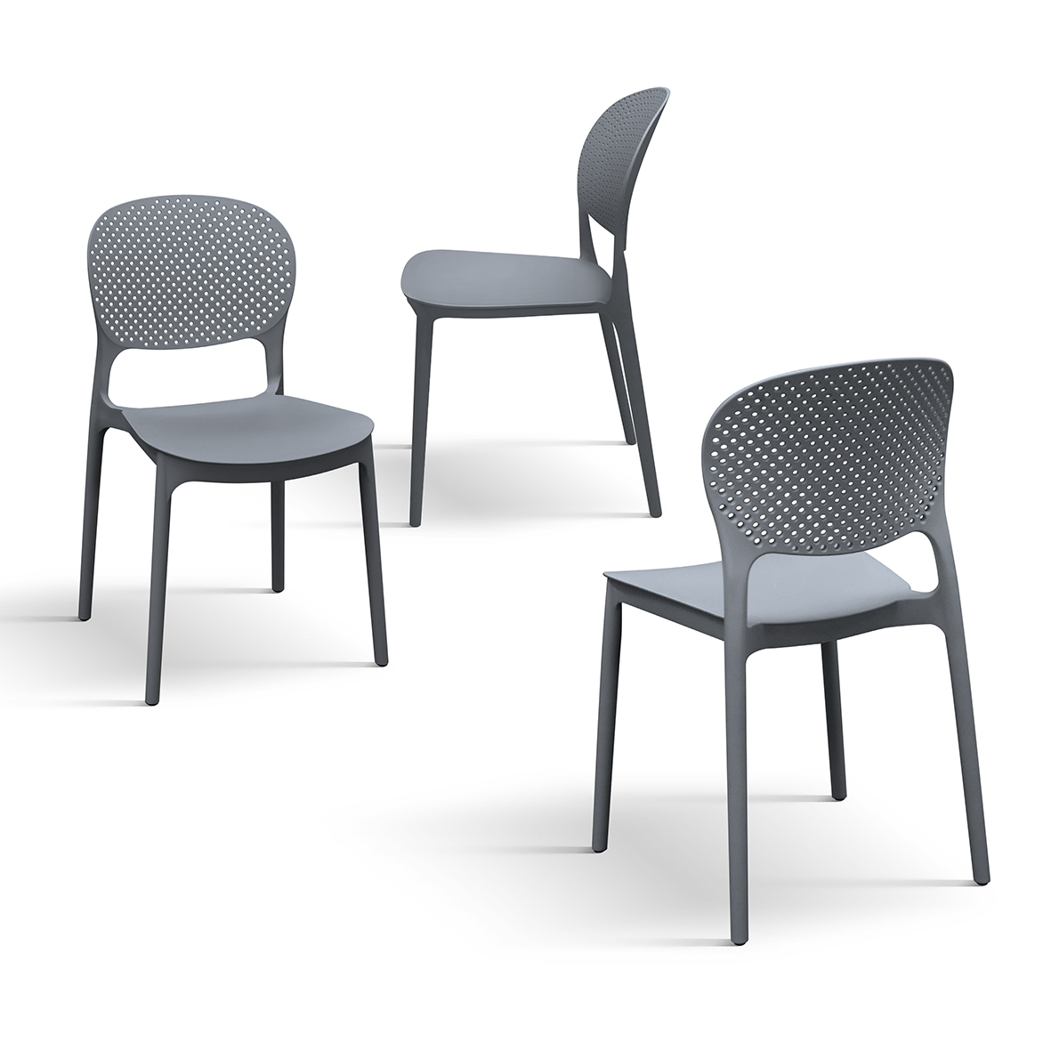 Set 4 scaune PERLA -POLIPROPILENA-HORECA - 6