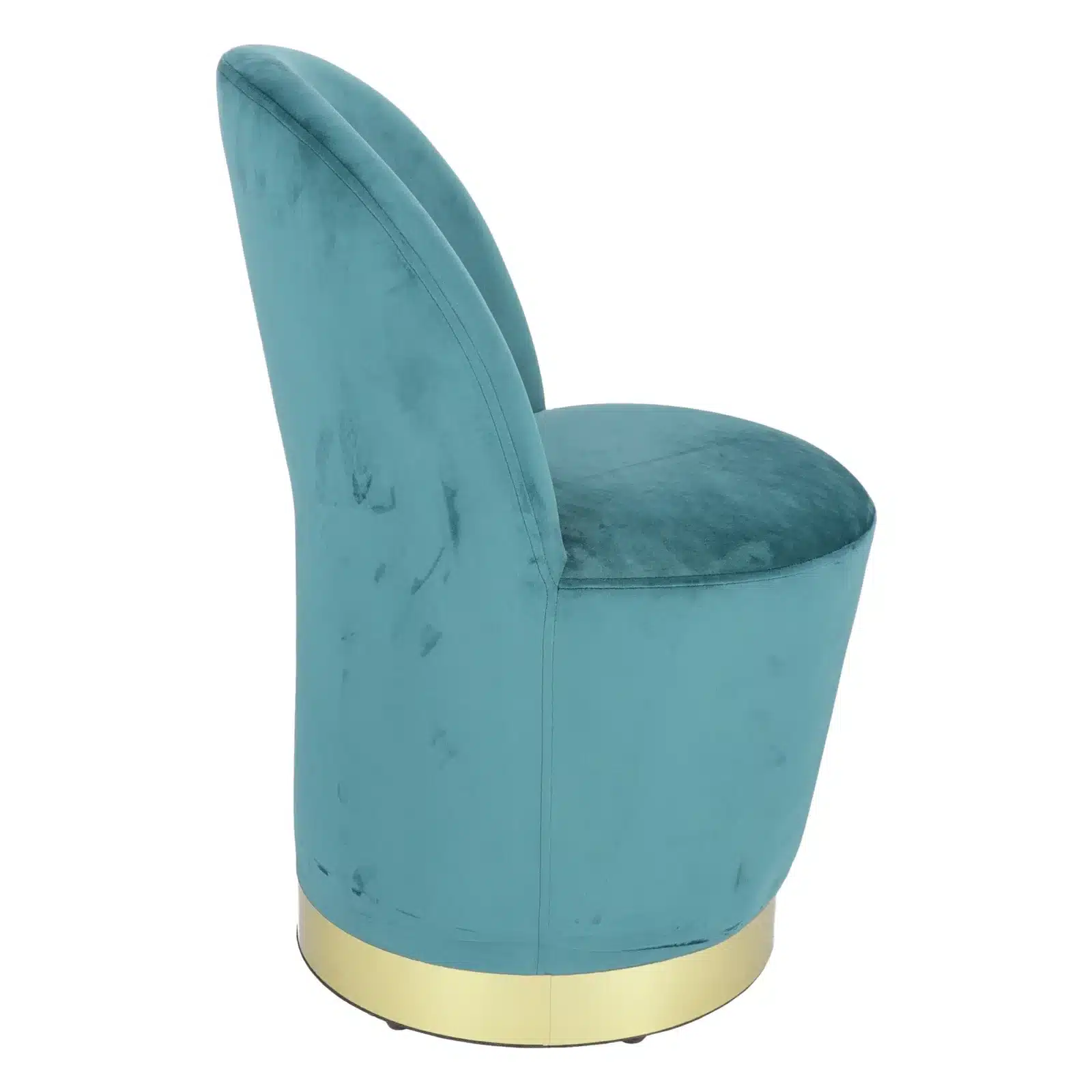 Fotoliu Glamour din catifea cu baza aurie, design elegant - 16