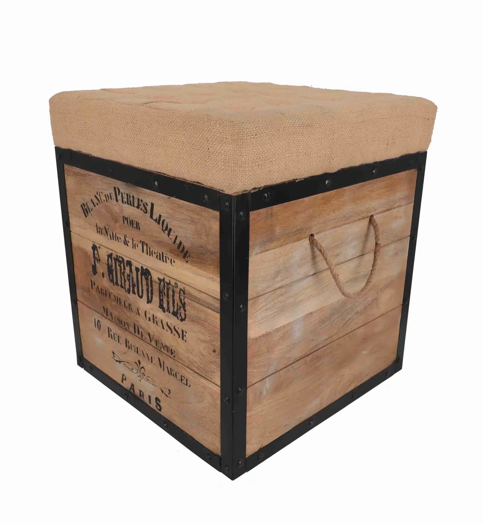 Scaun bar tip butoi de vin, cu spatiu de depozitare – Mont-Rouge à Vin - 5