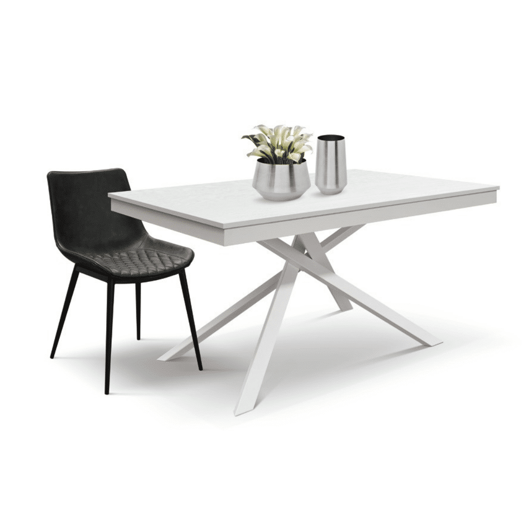 Masa Tiglio, blat extensibil pal laminat, picior metalic - 2