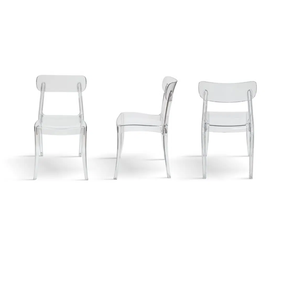 SET 4 SCAUNE TIVOLI- TRANSPARENT-HORECA- - 3