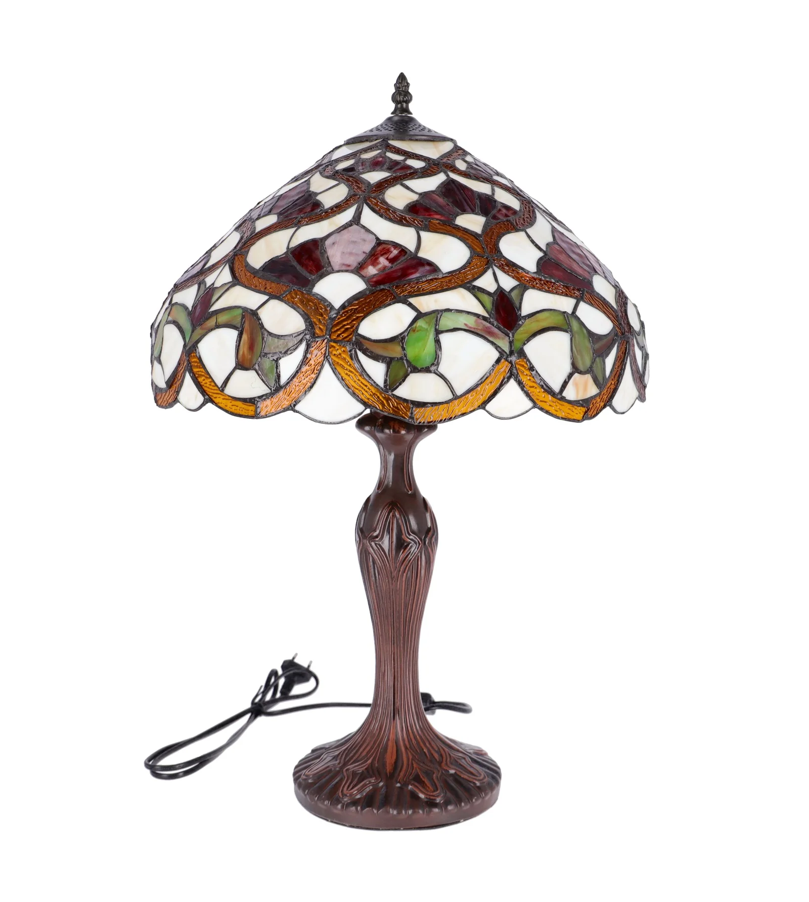 Lampa de masa Tiffany Bocciolo h 62 cm, abajur 40 cm